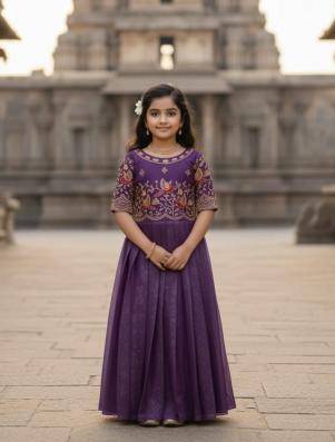 NEW LAUNCIN GOWN georgette Discounted kids wear in Mumbai